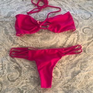 Acacia Guava Pop (hot pink) Bikini Set